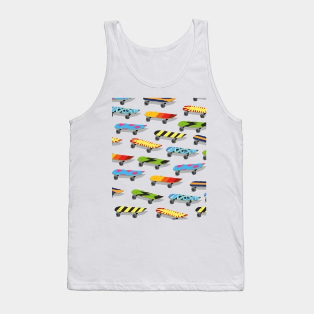 Skateboard pattern. Tank Top by nickemporium1